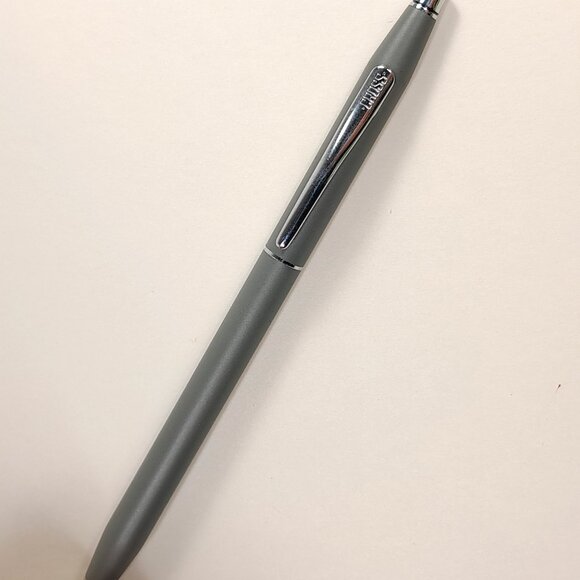 Cross Classic Century Satin Gray Silver Ballpoint Pen Matte grey metal made USA - Picture 1 of 6
